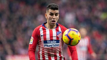 El delantero argentino del Atl&eacute;tico de Madrid, &Aacute;ngel Correa, durante un partido.