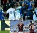 Brutal pelea que iniciaron Dzeko y Manolas, compañeros del Roma