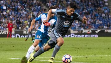 Víctor Sánchez y Rongablia en el Espanyol vs Celta