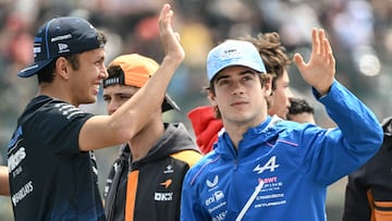 Colapinto, en el Driver's Parade de Japón.