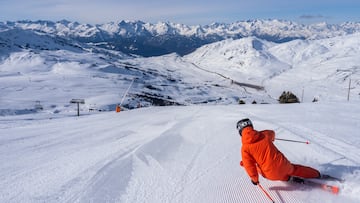 Esquiador en Baqueira Beret