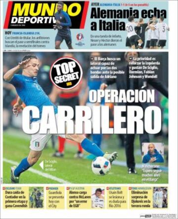 Portadas de la prensa mundial