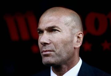 Real Madrid's French coach Zinedine Zidane