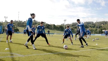 Entrenamiento Deportivo de La Coru&ntilde;a. Carlos Abad, Alberto, canteranos