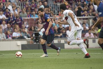 Messi empató el partido.1-1.