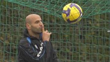 <b>FORT?N.</b> Manuel Pablo, jugador del Deportivo, asegur¨® que deben hacer valer la fortaleza mostrada como local para asegurarse, ante el Nancy franc¨¦s, la clasificaci¨®n para la siguiente ronda de la UEFA.
