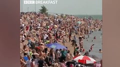 Más de 2.000 casos en Reino Unido ayer y sus playas lucen así: ¡increíble!