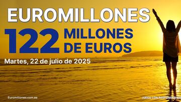 Euromillones: comprobar los resultados del sorteo de hoy, martes 22 de julio