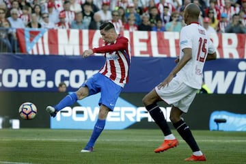 Torres (left) made his return to action following a head injury at Deportivo earlier in March.