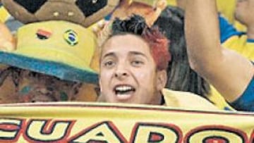 <b>ENTUSIASMADOS. </b>Los seguidores de Ecuador están emocionados con el juego y la clasificación para octavos de final de su selección.