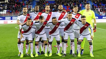 Once inicial del Rayo ante el Eibar.