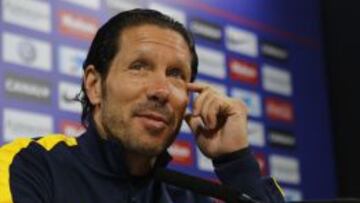 Diego Pablo Simeone, en rueda de prensa.