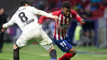 Lemar en el partido contra el Valencia.