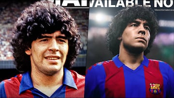 Maradona en PES 2020: consigue gratis su Leyenda en el FC Barcelona de 1983