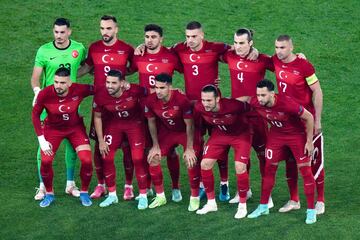 Equipo de la selección de Turquía.