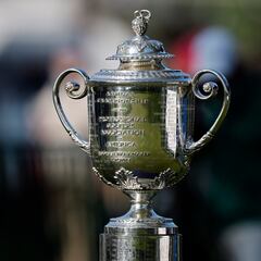 What is the PGA Championship trophy called? What is it made of? Do players get to keep it?