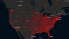 Los casos por coronavirus en USA siguen siendo muy elevados, pero el tema de los decesos va disminuyendo de forma considerable. Para este martes se reportaron mes de 500.