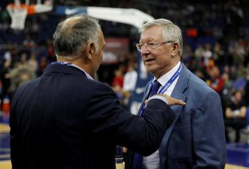 Ferguson durante el partido de la NBA entre los Boston Celtics y los Philadelphia 76ers en el O2 Arena de Londres en enero de 2018.