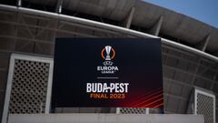 Hungary, 28 May 2023 (issued 29 May 2023). AS Roma will face Sevilla FC in the UEFA Europa League final at the Puskas Arena in Budapest on 31 May 2023.