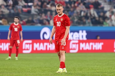 Konstantin Tyukavin, delantero del Dinamo de Moscú y de Rusia.