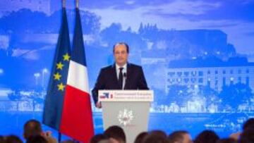Hollande, durante una intervención.