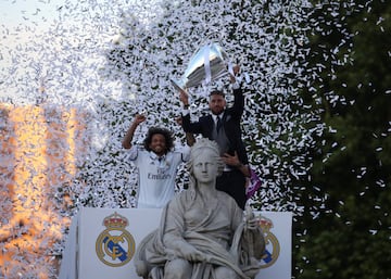 La Cibeles recibe a los campeones de la Champions