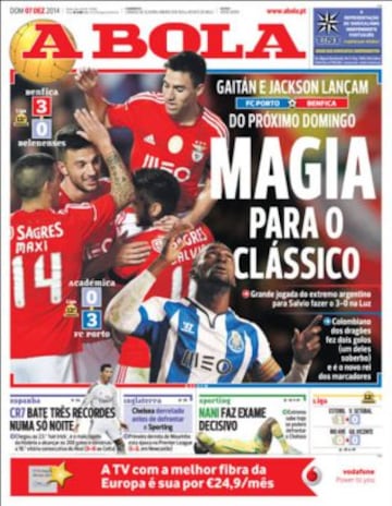 Portadas de la prensa deportiva