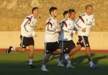 Gran ambiente en el entrenamiento. 