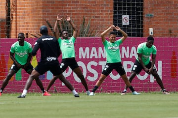 El equipo verdolaga se prepara para enfrentar una intensa semana con dos juegos trascendentales en el Atanasio ante el equipo caleño en el torneo local y Melgar por Copa Libertadores