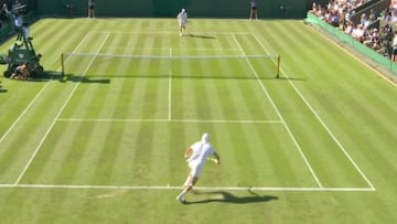 El punto parecía perdido pero, cuando Jarry está inspirado, todo es posible: Wimbledon aplaude de pie