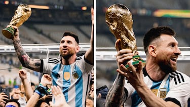 Consigue la camiseta con la que Argentina ganó el mundial de Catar 2022... Y reserva la nueva con las tres estrellas