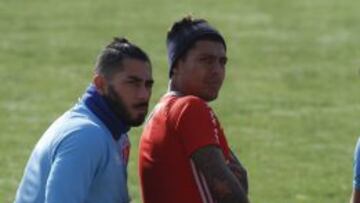 Johnny Herrera disfrutó del Banderazo en el Nacional.