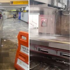 VIDEOS | Fuertes lluvias inundan las líneas A, 2, 5 y 3 del Metro CDMX y así fue la afectación este 10 de agosto