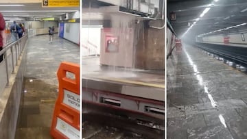 Decenas de usuarios del Metro CDMX se vieron afectados por las inundaciones en las líneas A, 2, 5 y 3.