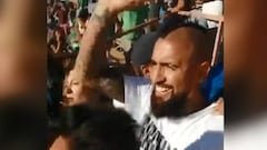 Saltando en el tablón: ¡Vidal fue a La Pintana a ver a Rodelindo!