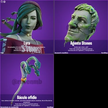 Fortnite: Pack de Desafío de Serpiente Pétrea (skin Lyra) ya disponible; precio y contenidos