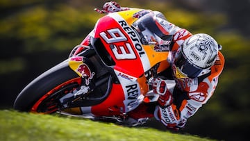 Marc M&aacute;rquez en Phillip Island.