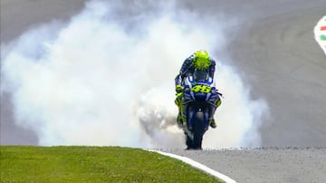 Rossi encaden¨® 7 victorias en ese circuito, y se retir¨® del motociclismo sin volver a ganar all¨ª desde 2008.