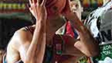 Bodiroga, en plena finta.