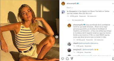 ?lvaro Morata y Alice Campello se separan: No ha habido faltas de respeto