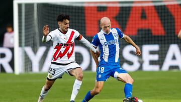 Jon Guridi ante el Rayo el pasado sábado.