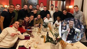 La Juventus se va de cena de equipo... ?sin Cristiano Ronaldo!
