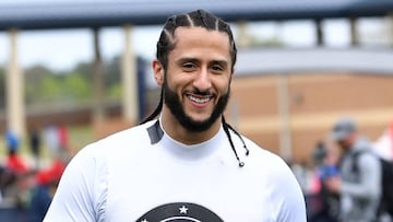 Colin Kaepernick en el Huncho Day en Lilburn, Georgia. Marzo 31, 2019.