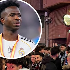 Cánticos racistas a Vinicius en la previa del partido de Copa entre Albacete y Real Madrid
