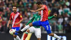Borges jug&oacute; los 90 minutos en la derrota de Costa Rica frente a Mexico (2-0)