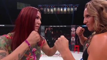 Cris Cyborg y Julia Budd.