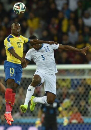 Enner Valencia y Maynor Figueroa.