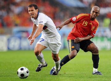 El jugador nacido en Brasil fue pieza clave para la Eurocopa de 2008 liderada por Luis Aragonés. Jugó 28 partidos como internacional marcando un gol.