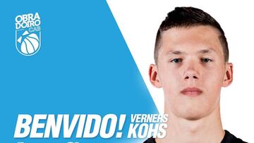 Verners Kohs, nuevo jugador del Obradoiro.