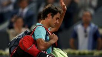Federer se despide del Mutua Madrid Open.